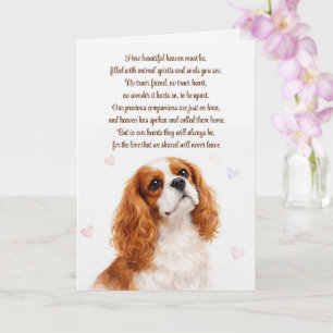 Dog Sympathy Cocker Spaniel Spiritual Poem Card