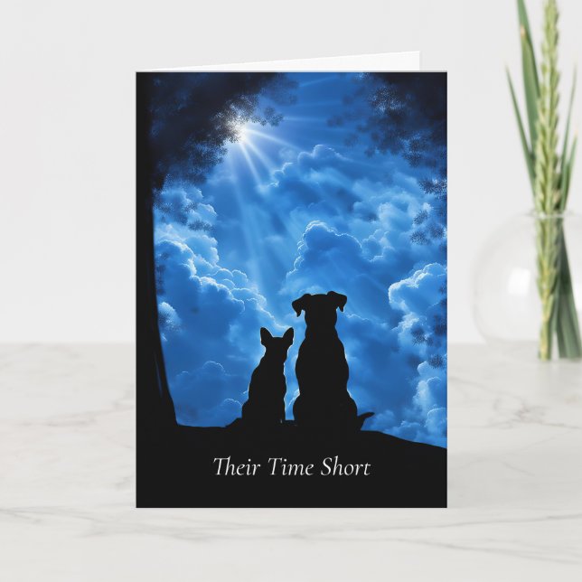 Dog Sympathy Loss of Dog General  Card (Front)