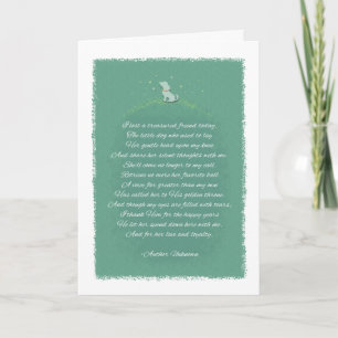 Dog Sympathy - Lost A Friend Poem (Female) Dog Card