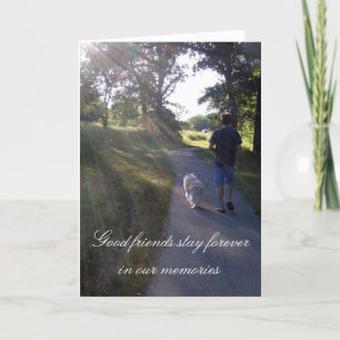 Dog Sympathy Rainbow Bridge Poem Card