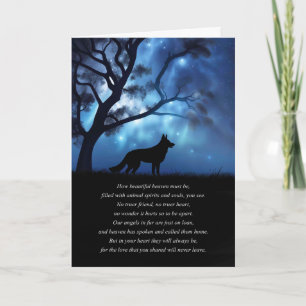 Dog Sympathy with Spiritual Poem of Heaven Card