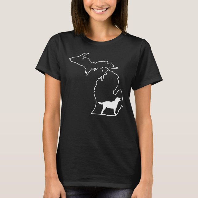 Dog T Michigan Labrador Retriever T-Shirt (Front)