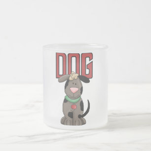 Dog T-shirts and Gifts Frosted Glass Coffee Mug