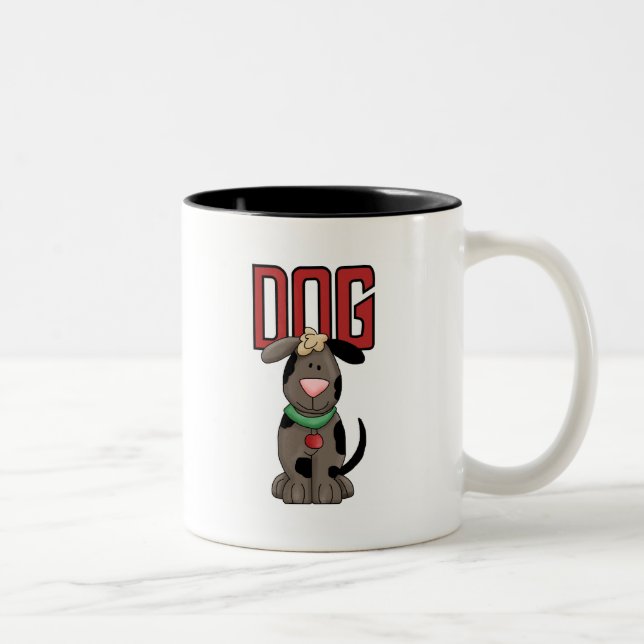 Dog T-shirts and Gifts Two-Tone Coffee Mug (Right)