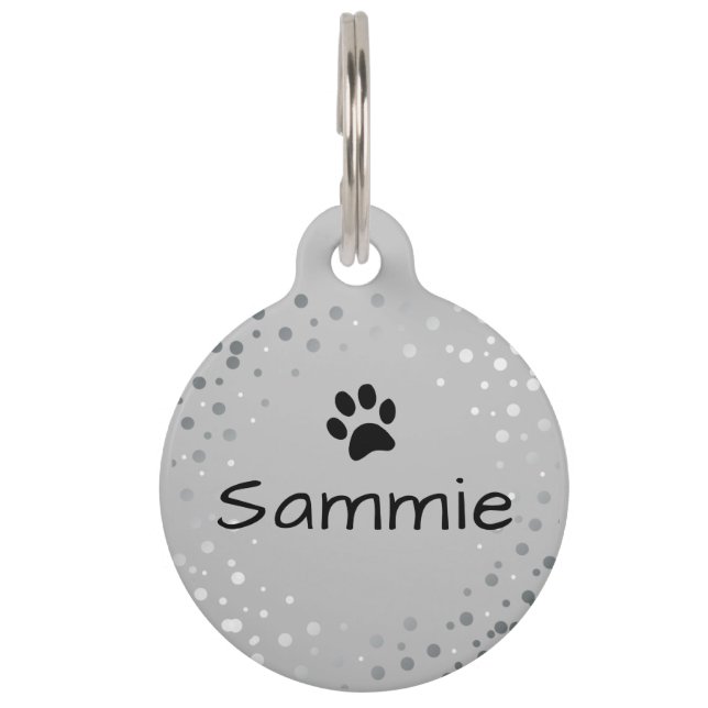 Dog Tag Custom Grey  (Front)