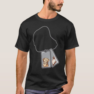 Dog Tag Labrador Retriever And Cat - Puppy Pet Own T-Shirt