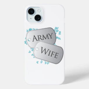 Dog Tags Army Wife iPhone 15 Mini Case