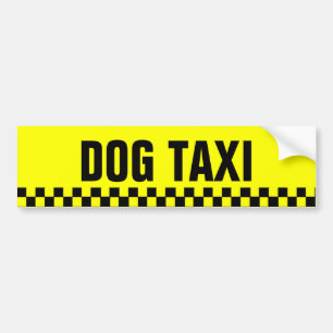 Dog Taxi Bumper Sticker