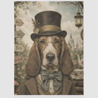 Dog Tea Party Wonderland Tissue Paper