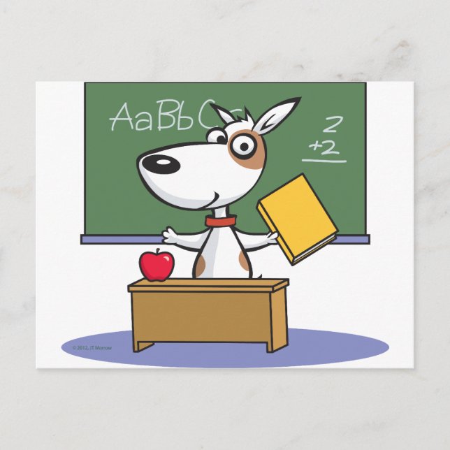 Dog Teacher Postcard (Front)