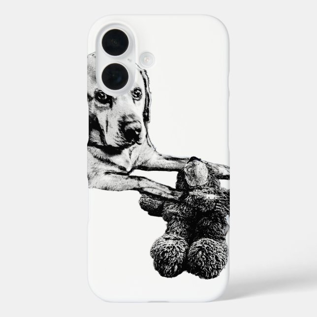 Dog & Teddy | Artistic Phone Case (Back)