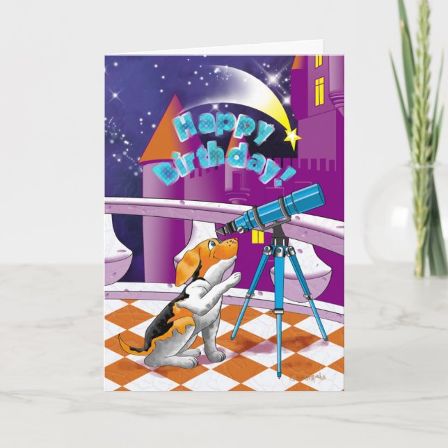 dog telescope card (Front)