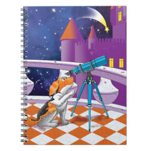 dog telescope notebook