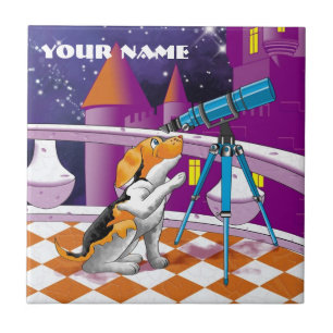 dog telescope tile
