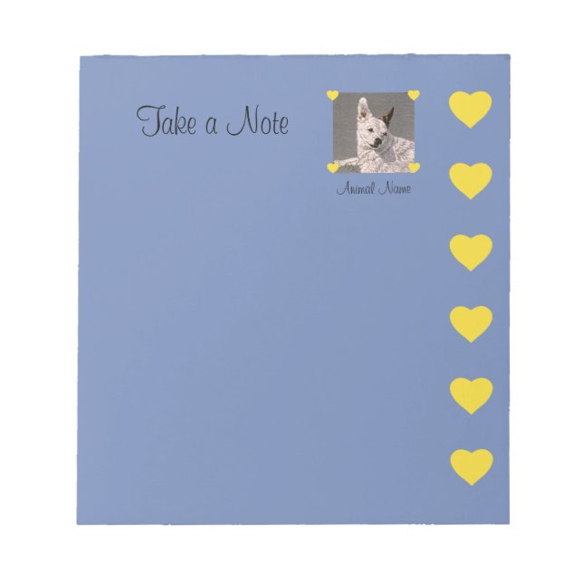 Dog Template Notepad (Front)