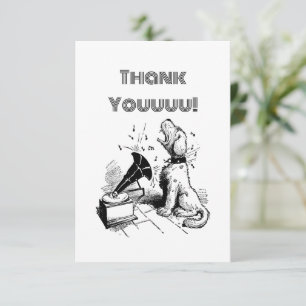 Dog Thank You Card, Custom Greeting, Funny Card
