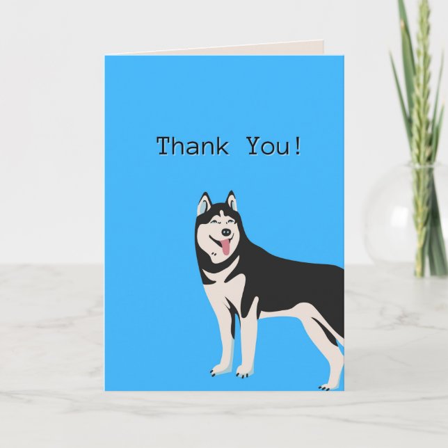 Dog Thank You Card, Cute Appreciation Card (Front)