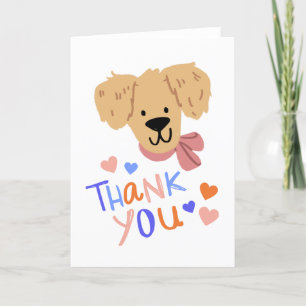Dog Thank You Card, Teacher Appreciation Card