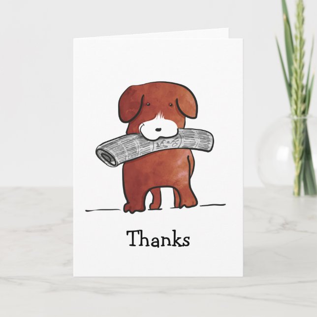 Dog thanks card (Front)