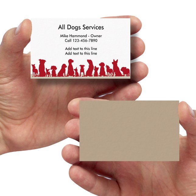 Dog Theme Busines Cards (Creator Uploaded)