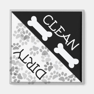 Dog Theme "Clean and Dirty" Reminder Magnet