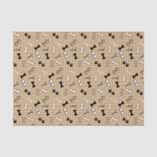 Dog Theme Paw Print Tissue Paper