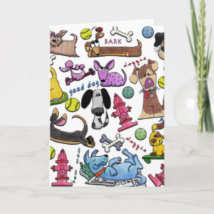 Dog Themed Collage Card