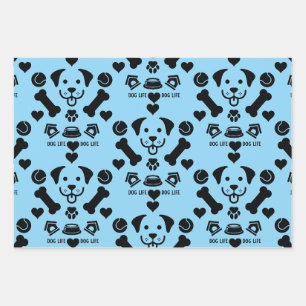 Dog Themed Gift Wrapping Paper Sheet