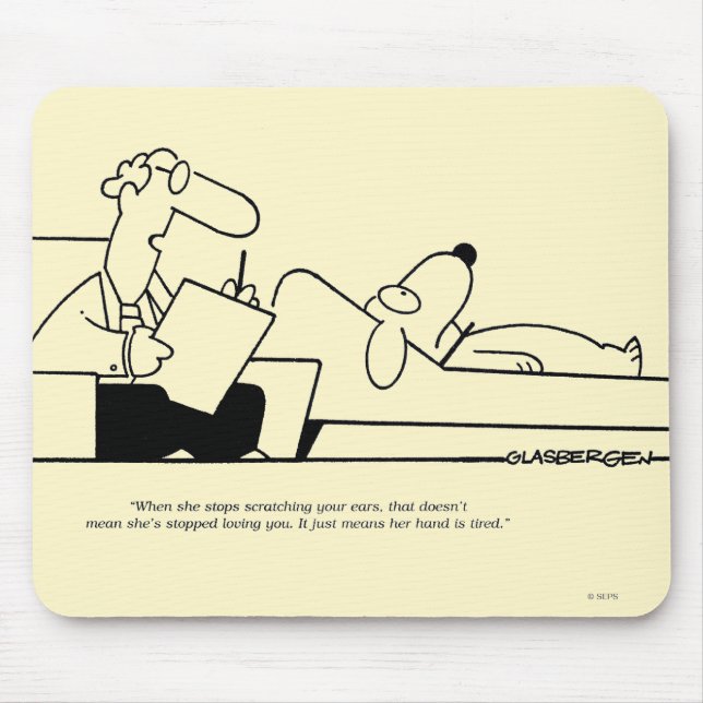 Dog Therapy Mouse Mat (Front)