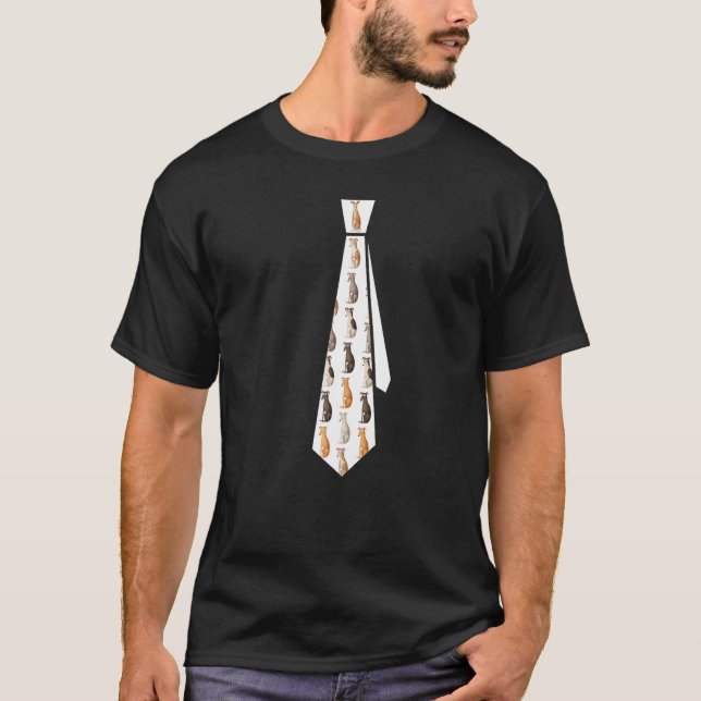 Dog Tie Looking Dressy For Dog Dads And Mum T-Shirt (Front)