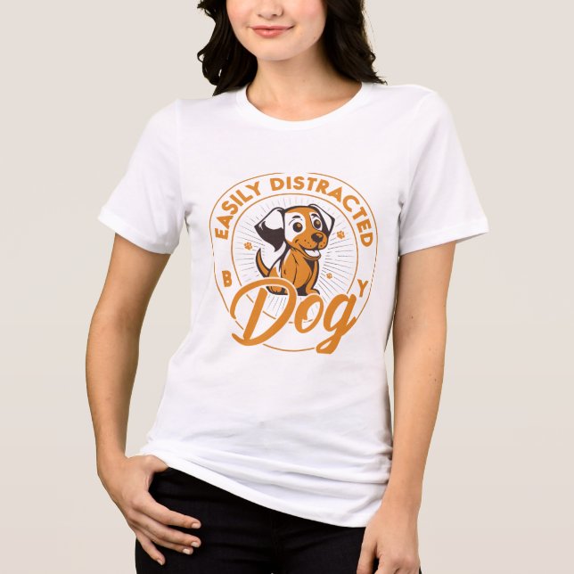 Dog Tiny but Mighty Tri-Blend Shirt (Front)