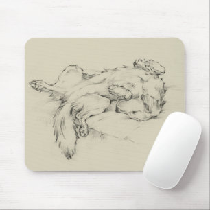 Dog Tired Mouse Mat