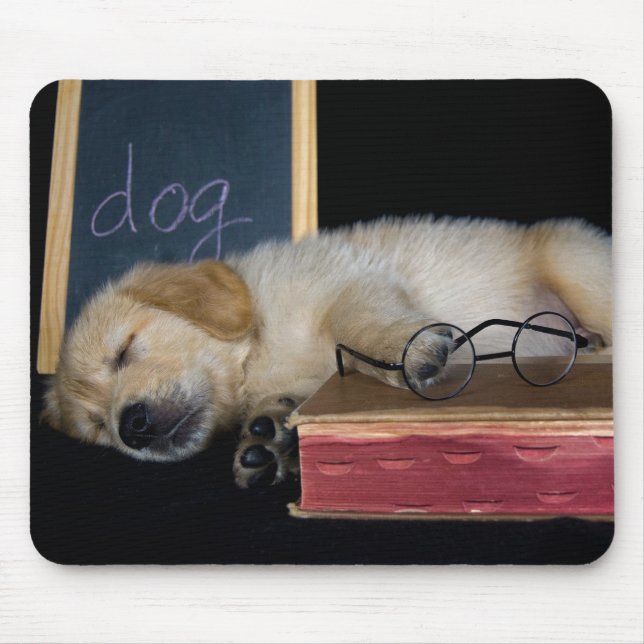 Dog Tired Mouse Mat (Front)