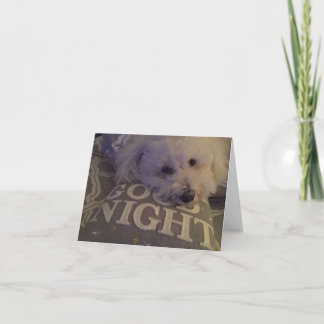 "Dog Tired" Notecard