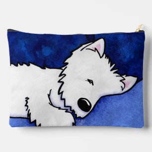 Dog Tired Westie   Accessory Pouch