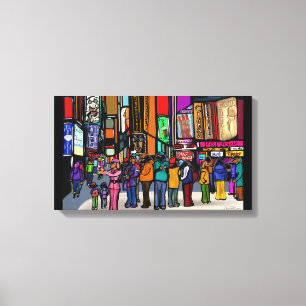 Dog Town City New York Canvas Print