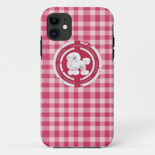 DOG TOY POODLE  (PINK) iPhone 11 CASE