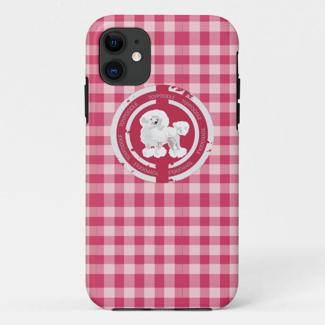 DOG TOY POODLE  (PINK) Case-Mate iPhone CASE (Back)