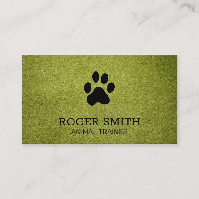 Dog Trainer | Animal Services Business Card (Front)
