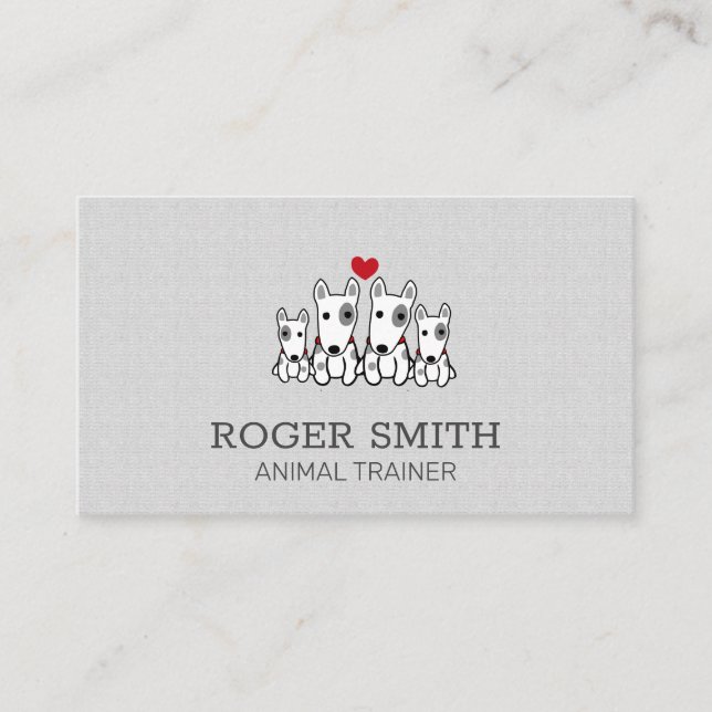 Dog Trainer | Animal Services | Dog Sitter Business Card (Front)