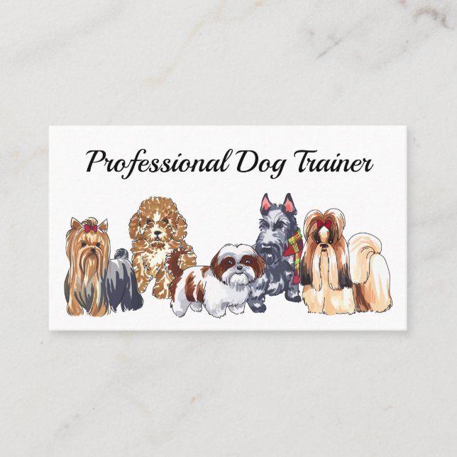 Dog Trainer Business Card (Front)