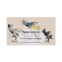 Dog Trainer, Clown, Dance Teacher Appointment card