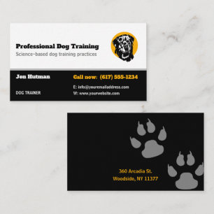 Dog Trainer   Dog Training School Business Card