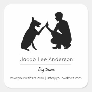Dog trainer / Dog training Square Sticker