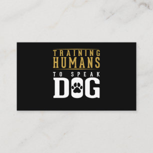 Dog Trainer Funny Dog Agility Training Business Card