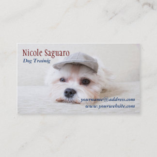 Dog Trainer Groomer Business Card