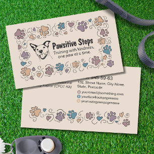 Dog Trainer - hand drawn illustration Business Card