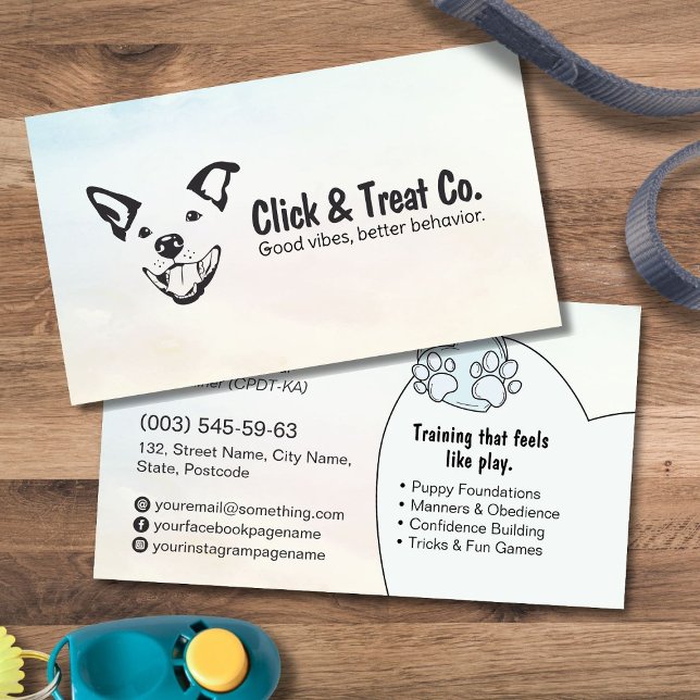 Dog Trainer - Happy Dog Business Card (Creator Uploaded)