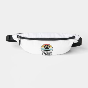 Dog Trainer I Make Sit Happen Vintage Paw Shirt_1 Bum Bags