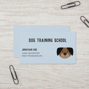 Dog Trainer & Instructor Business Card -icon style